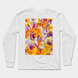 colorful flower petals - untidy Long Sleeve T-Shirt